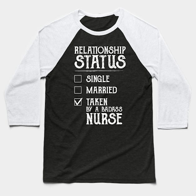 Relationship Status Taken By A Badass Baseball T-Shirt by DragonTees